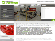 Tablet Screenshot of effekt-messe.de